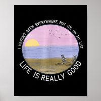 Life Is Really Good Summer Beach Vacation Graphic 