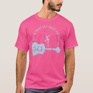 Life Is Short Vintage Lovely Guitars But Sweet For T-Shirt