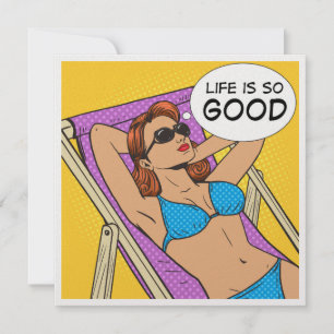 Life Is So Good Invitation