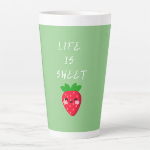 life is sweet  latte mug