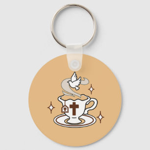 Life Is Sweet with Jesus – Christian Faith Tea Cup Key Ring