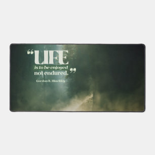 Life Is To Be Enjoyed Desk Mat