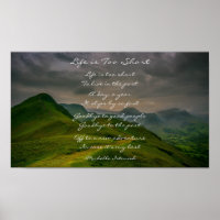 Life is Too Short ~ Rolling Hills Mountain Poem