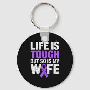 Life is tough but is wife lupus awareness sle key ring