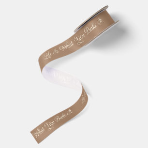 Life Is What You Bake It   Warm Cinnamon Caramel Satin Ribbon