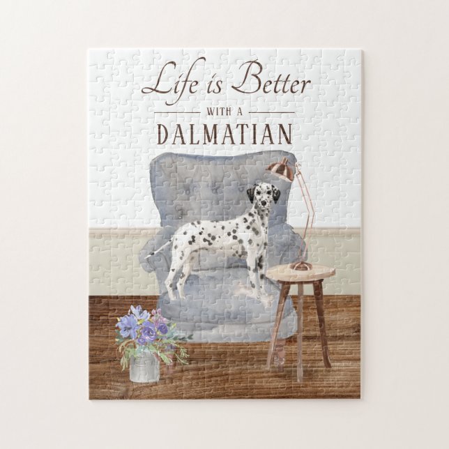 Life Is With A Dalmatian Jigsaw Puzzle (Vertical)