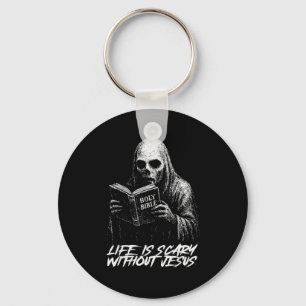 Life Is Y Without Jesus Christian Appropriate Hall Key Ring