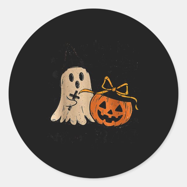 Life Is Y Without Jesus Christian Halloween  Classic Round Sticker (Front)