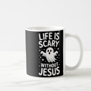 Life Is Y Without Jesus Shirt Christian Halloween  Coffee Mug