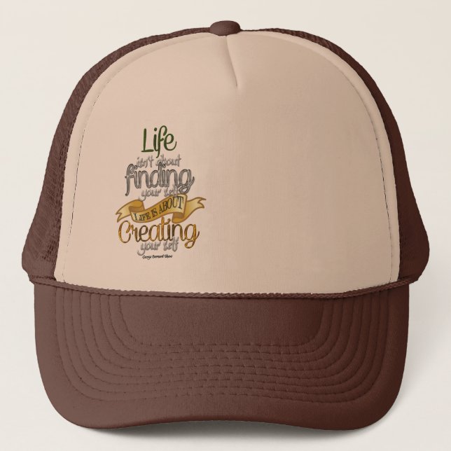 life isn't about trucker hat (Front)