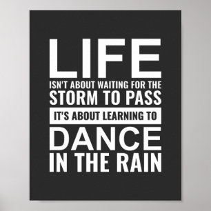 Life isn't about waiting for Inspirational Poster