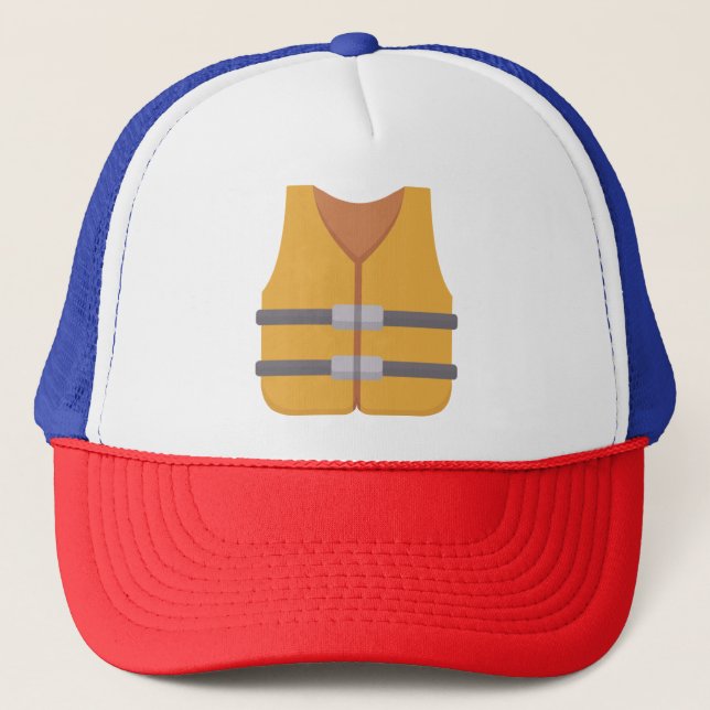 Life jacket trucker hat (Front)