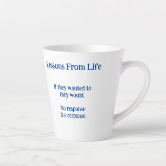 Life Lessons Latte Mug