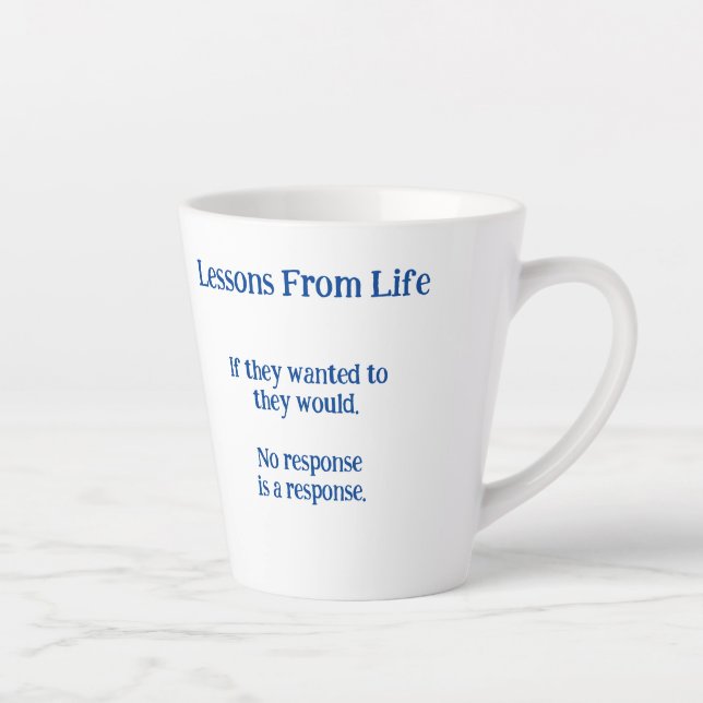 Life Lessons Latte Mug (Right)