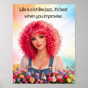 Life like Jazz Poster