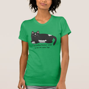 Life Looks Better With A Cat T-shirt