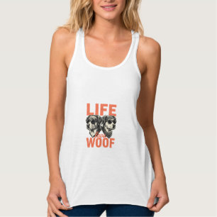 Life Love Woof Dog Lover Singlet