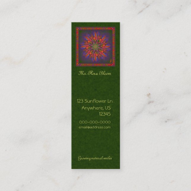 Life Mandala Mini Business Card (Front)