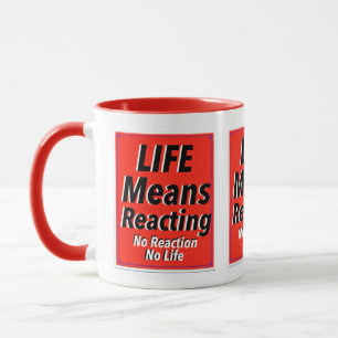 Life Mean Reacting Print Novelty Mug
