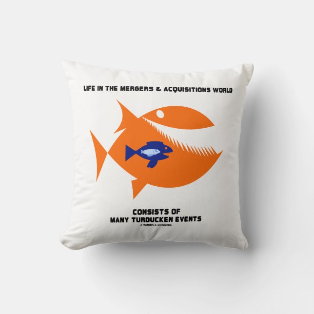 Life Mergers & Acquisitions World Turducken Fish Cushion (Front)