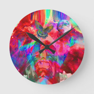 Life Metamorphosis Round Clock