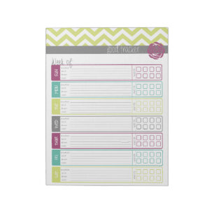 Life. More Organised. Food Tracker Notepad