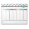 Life. More Organised.  Weekly Calendar Notepad