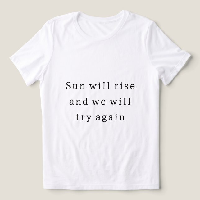 Life motivation quote t-shirt  Tri-Blend shirt (Design Front)