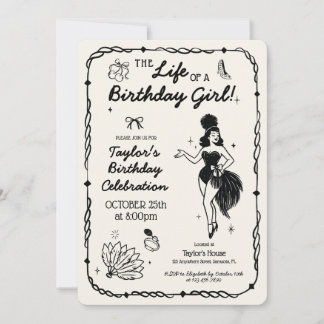 Life of a Birthday Girl Invitation