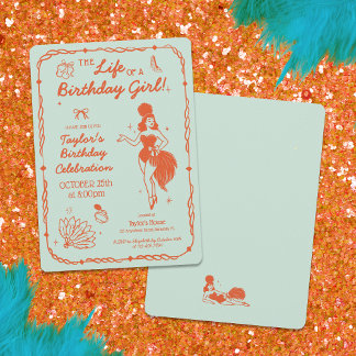 Life of a Birthday Girl Invitation