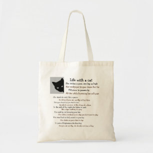 Life of a cat owner tote bag