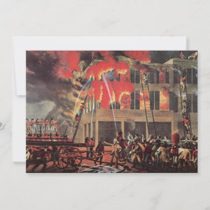 Life of a Fireman, Vintage Firemen Fighting a Fire