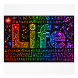 Life Of a Starkind Space themed Foam Board Print