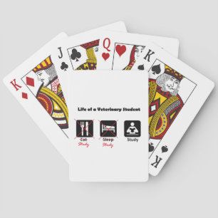 Life of a Vet Student Playing Cards