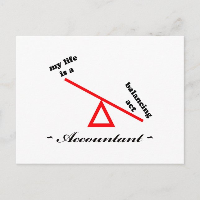 Life of an Accountant Postcard (Front)