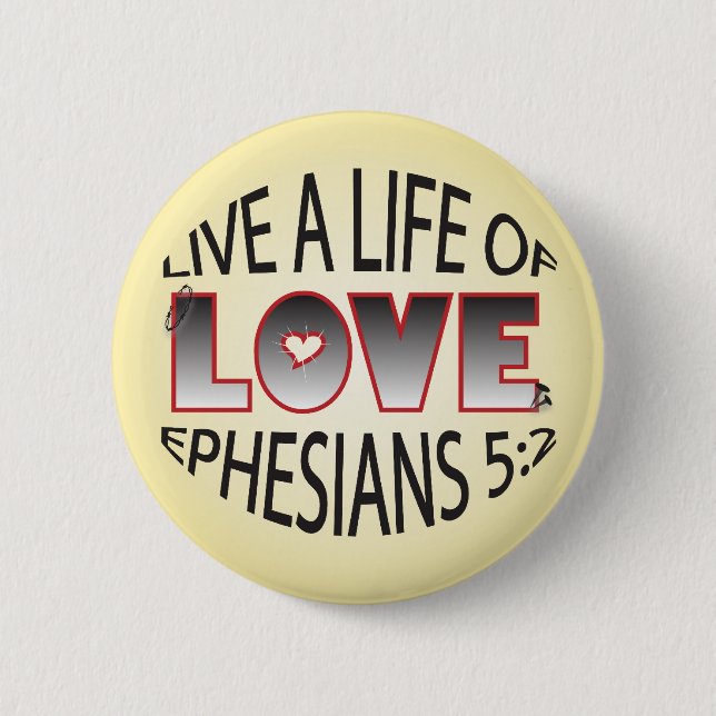 Life of Love button (Front)