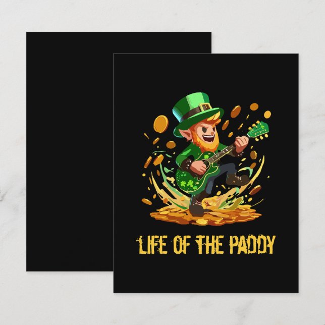 Life of the paddy, St Patrick's day Enclosure Card (Front/Back)