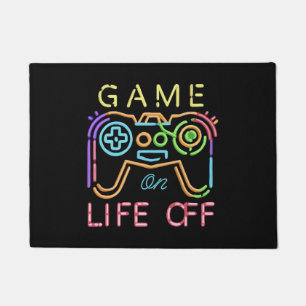 Life off Neon Strips Doormat