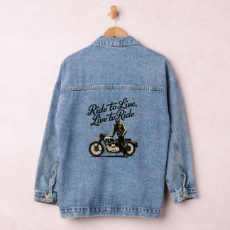 Life on motorcycles: The spirit of motorbikes Denim Jacket
