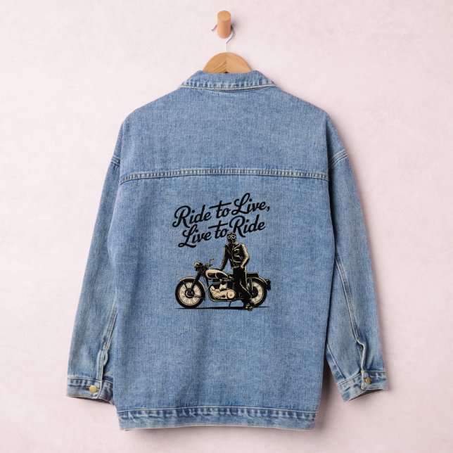 Life on motorcycles: The spirit of motorbikes Denim Jacket (Hangar)
