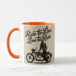 Life on motorcycles: The spirit of motorbikes Mug