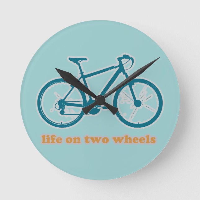 life on wheels - bikes round clock (Front)