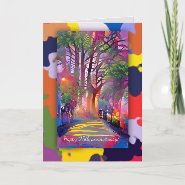 Life path anniversary with custom text card (Front)