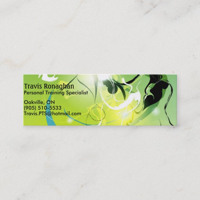 life, personal training mini business card (Front)