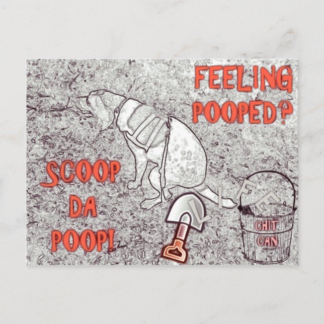 Life Pooper Scooper Postcard (Front)