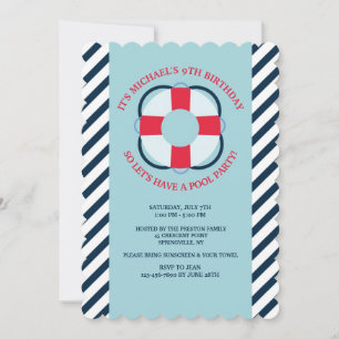 Life Preserver Invitation