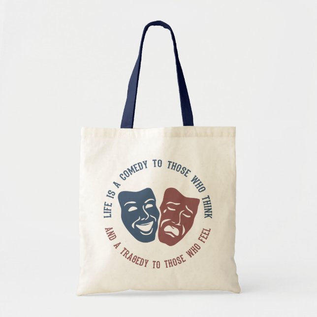 LIFE quote bag - choose style & colour (Front)