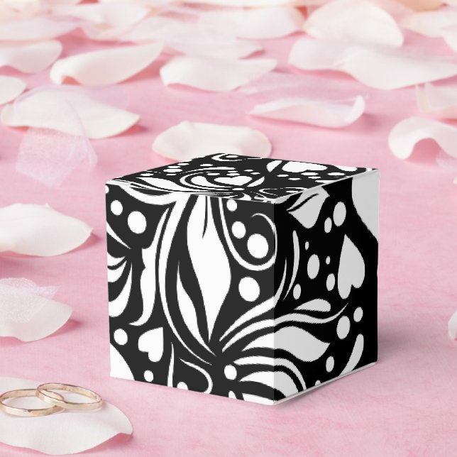 Life Quote Black Favour Box by Adiela Akoo (Wedding)