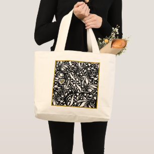 Life Quote Black Jumbo Tote - Adiela Akoo