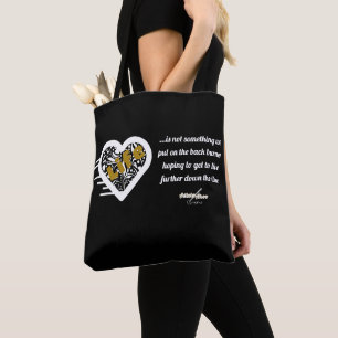 Life Quote Black Tote by Poet Adiela Akoo Bag